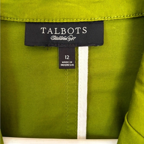 🫒 NWOT Talbots Olive Green Women's Blazer 🫒 - Picture 4 of 8